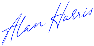 Alan Harris CEO signature