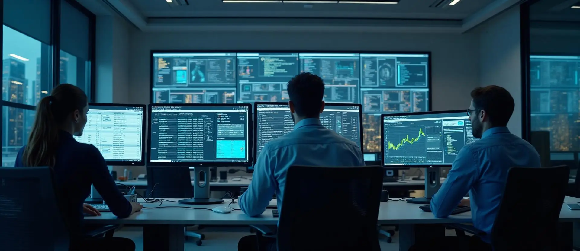 Managed service provider working on server infrastructure and IT systems